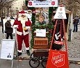 Drehorgel f&uuml;r eine Weihnachtsfeier f&uuml;r Obdachlose; Foto: privat