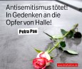 Antisemitismus t&ouml;tet! in Gedenken an die Opfer von Halle!; Foto: DIE LINKE